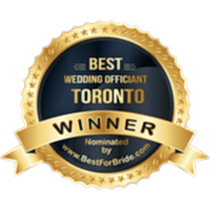Winner of Best Wedding Officiant Toronto